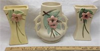 D3) THREE PIECES "BLOSSOM TIME" MCCOY POTTERY