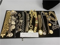 Vintage Assortment of Bracelets lot of 17