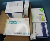 Tub of Medical Supplies / Gauze