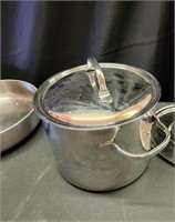 Frying pan, stock pot, 5qt Stainless Steel Pan;