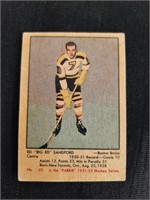 1951-52 Parkhurst NHL Ed Sandford Card #22