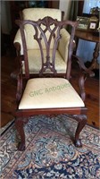 Philadelphia Chippendale mahogany arm chair