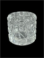 A Tiffany & Co Cut Crystal Candle Holder