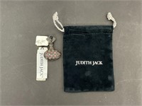 Judith Jack Sterling Silver Marcasite Perfume Pin