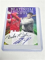 Platinum Cut Shohei Ohtani Babe Ruth Facsimile