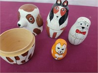 Wooden Animal Nesting Dolls