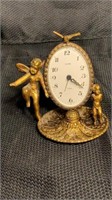 Vintage "Globe" Figural "Cherub" Alarm Clock