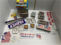 Lot of Desert Storm Items - Cards, Bumper stickers