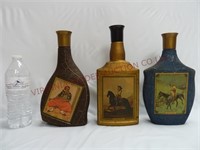 Vintage Whiskey Bottles ~ 3 ~ Empty