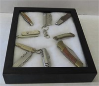 Selection of Pocket Knives in Collector Case