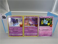 3 Assorted Pokemon Cards