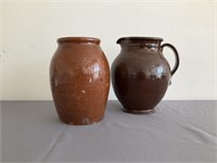 2 Red Ware Pottery