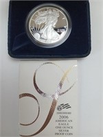 2006 American Eagle 1 oz silver proof coin