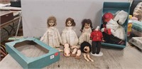 Assorted Vintage Dolls, Clothes & Parts