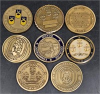 8 Navy Military Challenge Coins