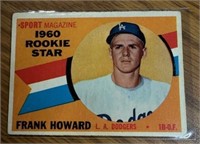 1960 Topps #132 Frank Howard Rookie Stars of 1960
