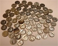 (68) 90% Silver Mercury Dimes - Coins