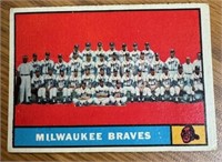 1961 Topps #463 1960 Milwaukee Braves Team Card