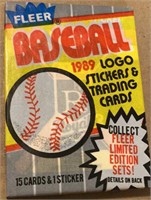 Unopened 1989 FLeer Baseball Cards Pack