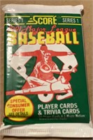 Unopened 1991  Score Series 1 Baseball Cards Pack