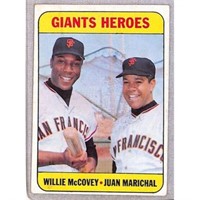 1969 Topps Giants Heroes Mccovey/marichal