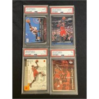 (4) 1998-1999 Psa Graded Michael Jordan Cards