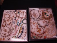 Two containers of costume jewelry: Brighton,