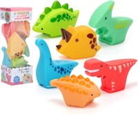 NEW! Dinosaur Baby Bath Toys Water Gun Squirt Set