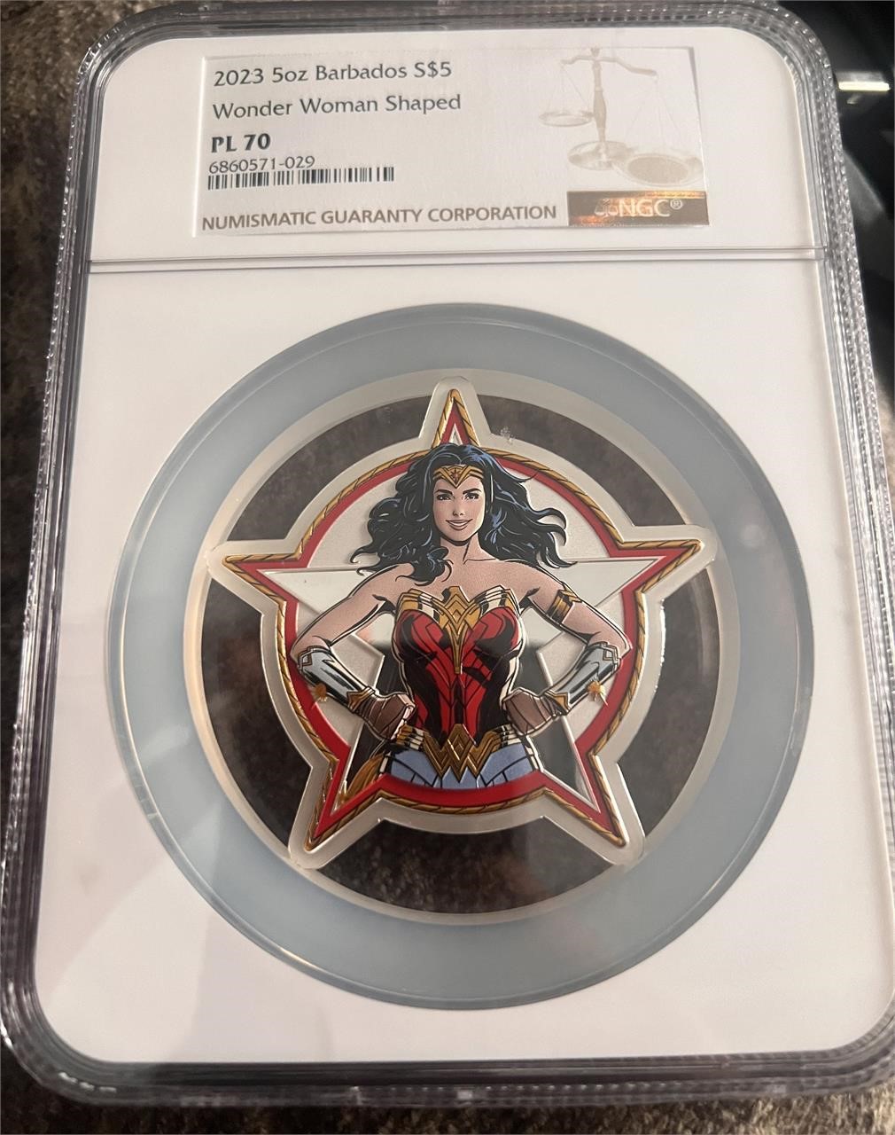 Wonder Women 5 Troy OZ Silver MSRP $500.00