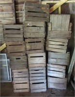 (17) Wood crates.