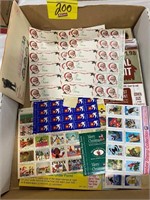 FLAT OF VINTAGE CHRISTMAS SEALS & STAMPS
