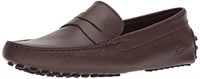 Lacoste Mens Concours Shoes, BRW/Black Leather,