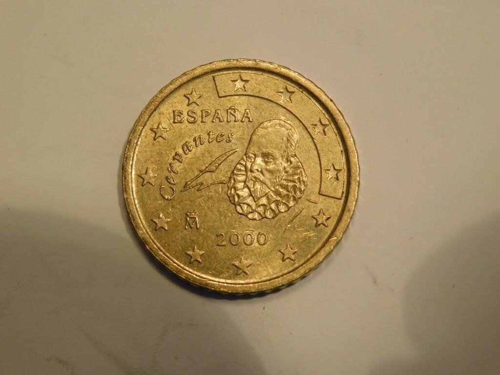 Pièce 50 cent 2000 Euro Espagne (Laiton)
