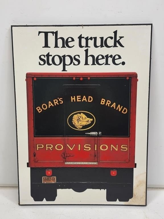 Boar's Head Brand Advertising Sign