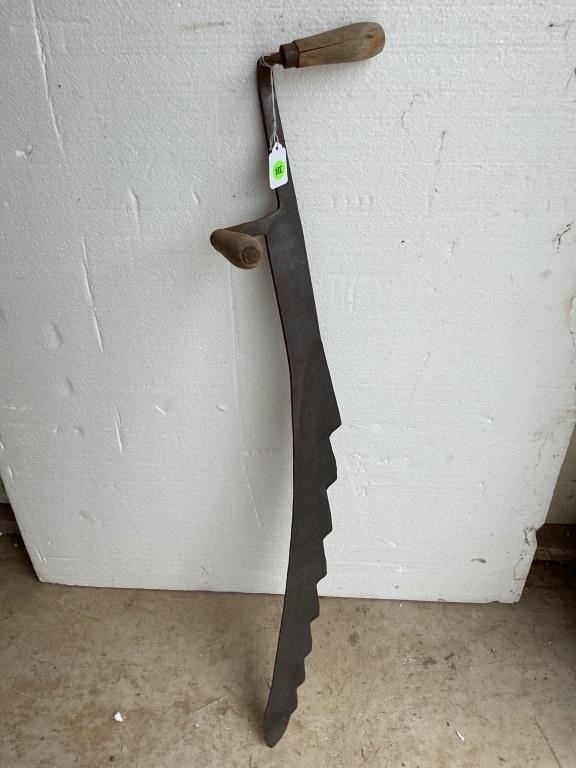PRIMITIVE HAND FORGED HAY OR ICE CUTTING KNIFE