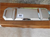 3 piece mirrors for table display, 2 are 5 sided,