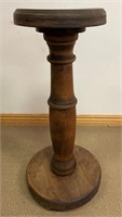 GREAT 1910 SOLID WALNUT FERN STAND - PEDESTAL