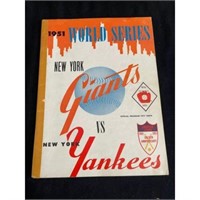 1951 World Series Program Giants/yankees