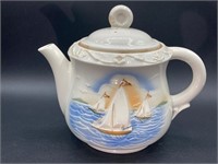 Mid Century Porcelier Nautical Teapot