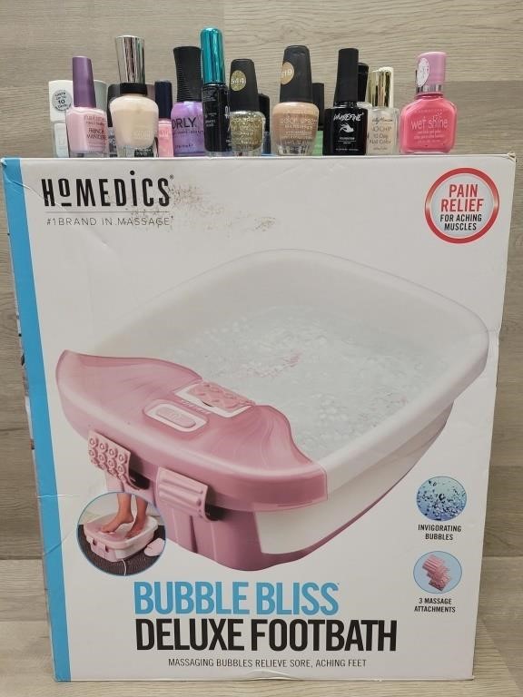 Homedics Footbath w/a Plethora of Polish