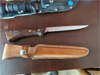 Western fillet knife with sheath