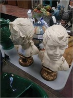 Two-piece face bust