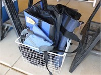 BIN OF INSULATED BAGS & MISC BAGS