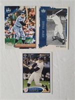 Mickey Mantle Lot of 3 Cards