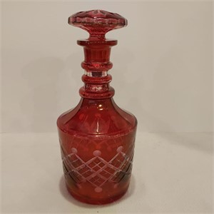 Red Crystal Decanter