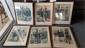 Framed prince of British uniforms throughout the