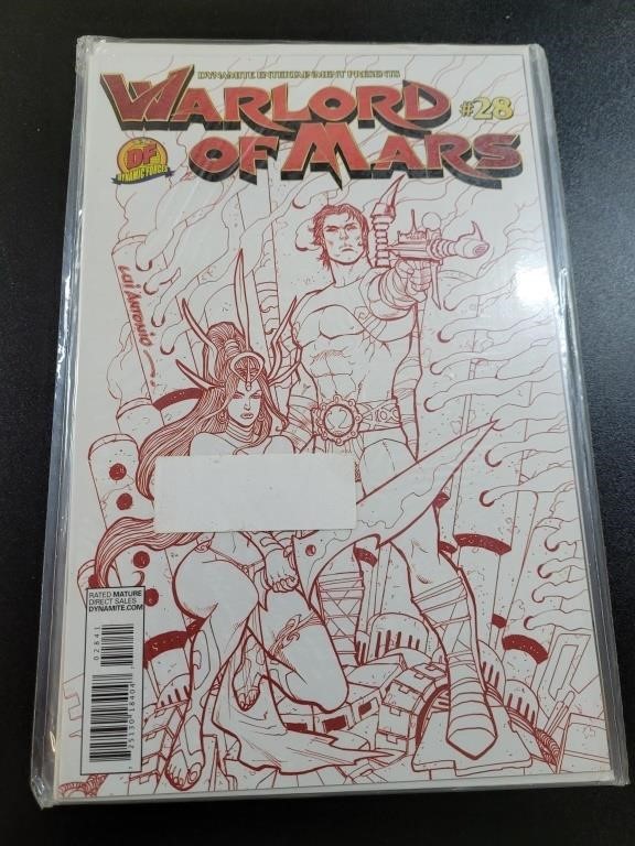 Warlord of Mars comic book with certificate of