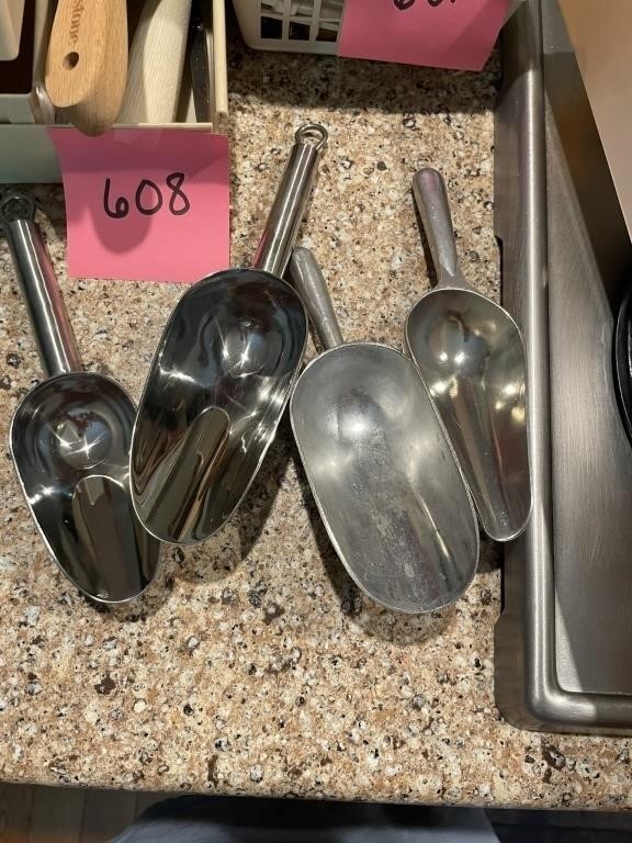 SCOOPS, TONGS, GRATER