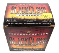Box of 12 Ga. 3.5" No. 2 FS steel Federal Black