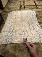 Baby Quilt with Stain & Tear 62"Wx 83"H